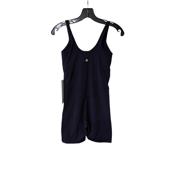 Lululemon Align Bodysuit 6" Black Size 2 Buttery Soft Sleeveless Nulu Fabric - Picture 3 of 4